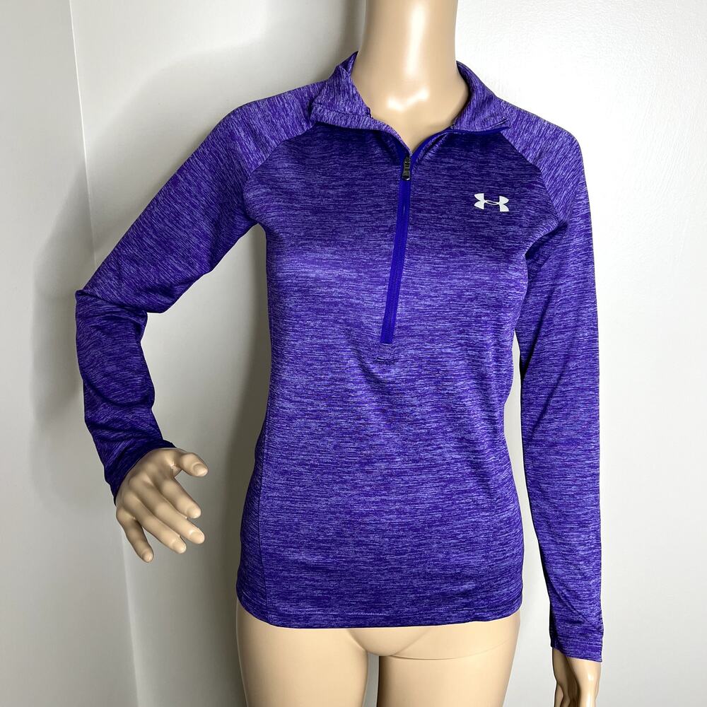 Under Armour Purple Quarter Zip Athletic Top